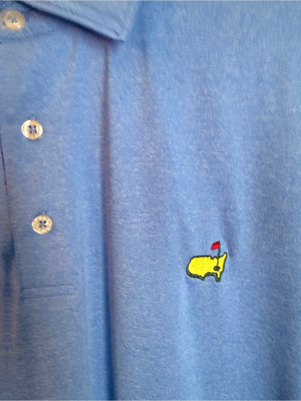Mens Masters Tech Blue Polo The Masters Golf Course Tournament Xl